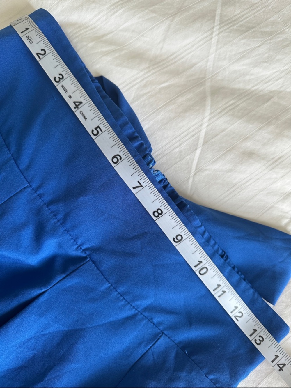 Elegant Royal Blue Maxi Skirt with Flattering Zip Waistband Size Medium - Picture 4 of 8